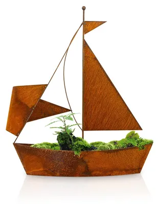Produktbild von Garten Dekoration Segelschiff mit Rostlook