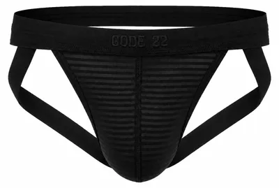 Obrázek produktu pro CODE 22 Zebra Jockstrap Black - Größe M
