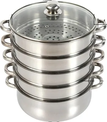 Immagine prodotto di Vaporetto, design a 5 strati, acciaio inox alimentare, 28 cm