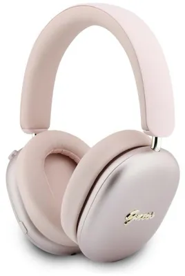 Productafbeelding van Guess Metalic Effect, metalen logo, Bluetooth, ENC, over-ear hoofdtelefoon, roze