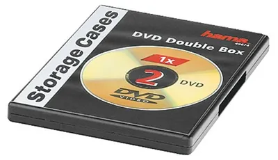 Obrázek produktu pro Hama 00051294, DVD krabička, 2 disky, Černá, Polypropylen (PP), 120 mm, 135 mm