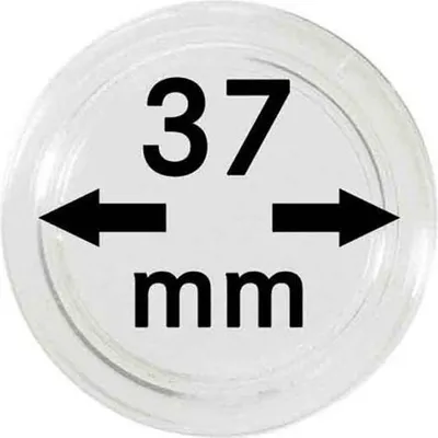 Produktbild von Lindner 2251037 Münzkapseln 37 mm-100er Pack