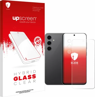 Produktbild von upscreen Schutzglas für Samsung Galaxy S24 FE (Display+Kamera) Schutzfolie Panzer Folie Glas Display Schutz klar