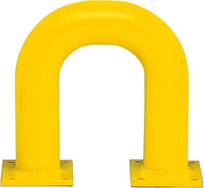 Produktbild von PROREGAL Rammschutz-Bügel | HxB 35x37,5cm | Rohr-Ø 7,6cm | Kunststoffbeschichteter Stahl | Gelb