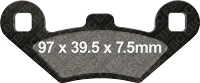 Productafbeelding van Remblokken EBC, type SFAC650, voor scooters, carbon