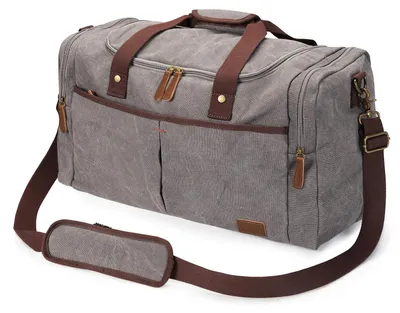 Produktbild von Große Canvas-Duffle Bag mit mehreren Fächern