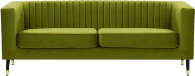Produktbild von SLF24 - Dreisitzer-Sofa Slender - olivgrün - Velluto 9