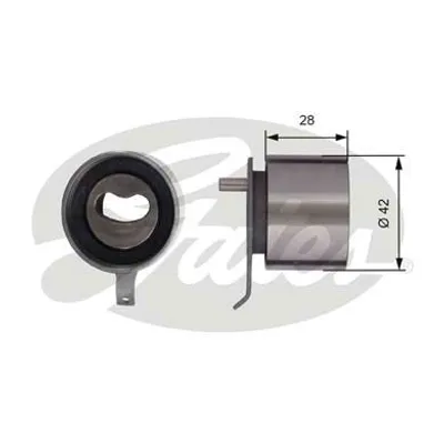 Produktbild von GATES Spannrolle Zahnriemen für CHEVROLET MATIZ M200 M250