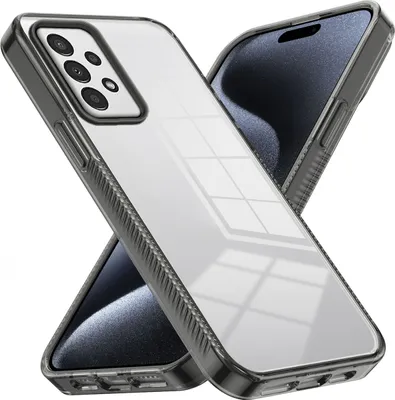 Produktbild von Hülle für Samsung Galaxy A13 5G/4G Rutschfest Kristallklare Stoßfeste TPU Bumper Handyhülle Schwarz