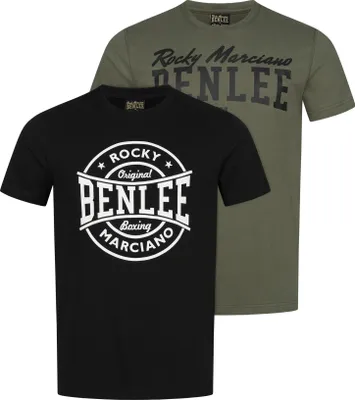 Produktbild von Benlee Darcut Kurzarm-t-shirt 2 Einheiten Schwarz,Grau XL Mann Schwarz,Grau XL