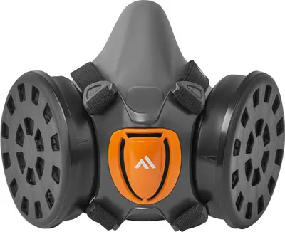 Productafbeelding van Demi-masker TPR set (met P3-filters) - maat S/M - grijs - Portwest
