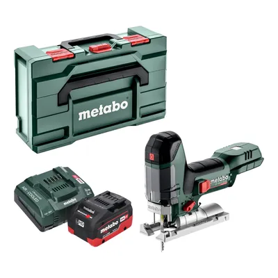 Image de Metabo ST 18 LT 130 BL Scie sauteuse sans fil 18 V 130 mm Brushless + 1x batterie LiHD 5,5 Ah + chargeur + Metabox