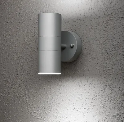 Produktbild von Konstsmide Modena Up & Down grau lackiertes Aluminium, klares Glas, Reflektor 7571-300