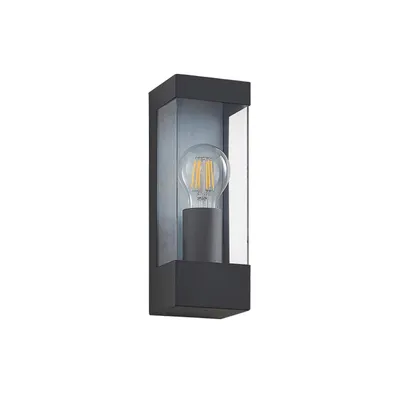 Produktbild von Lindby Außenwandlampe Tilian, Höhe 25 cm, anthrazit, Stahl