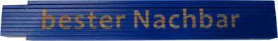 Produktbild von Zollstock bester Nachbar 2 m blau