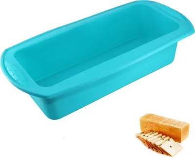 Obrázek produktu pro Silikonová forma na bochník chleba, forma na dort s nepřilnavým povrchem, forma na domácí bochník chleba a toast, kuchyňské příslušenství, nástroj na pečení, modrá, silikonová