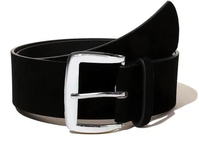 Immagine prodotto di Nero - Cerniera - 103 x 4,8 cm - Cintura da donna - Cintura a fibbia - Jeans - Regolabile - Nero
