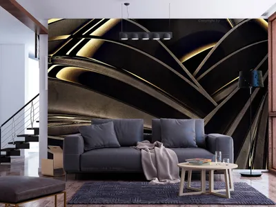 Produktbild von Vlies Fototapete 3D Effekt 400x280 cm Tapeten Wandtapete XXL geometrische Muster Abstrakt optisch a-A-10218-a-a