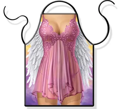 Productafbeelding van Roze keukenschort Angel Woman