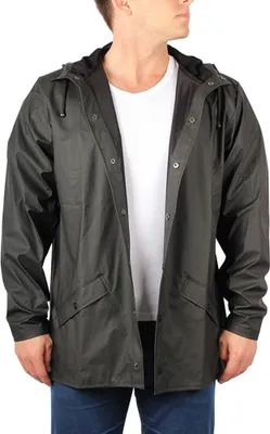 Produktbild von RAINS JACKET DAMEN HERREN REGENJACKE UNI SCHWARZ, Größe:S/M, Farbe:black