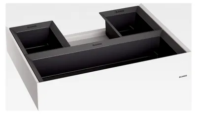 Produktbild von Organisationsschublade aus Kunststoff für 60 cm breite Unterschränke mit gedämpftem Selbsteinzug