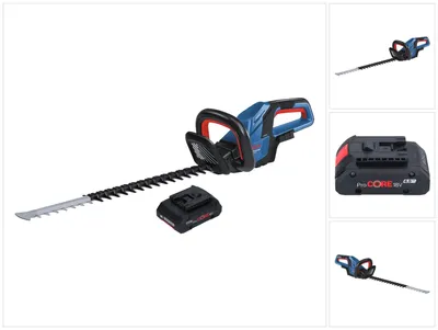 Image de Bosch GHE 18V-60 Professional Taille-haie sans fil 18 V 60 cm Brushless + 1x batterie ProCORE 4,0 Ah - sans chargeur