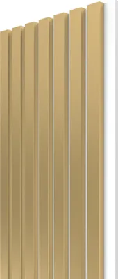 Obrázok produktu pre VZORKA - akustický panel WALL CONCEPT zlatý, biela plsť + MDF, 240x135x21 mm