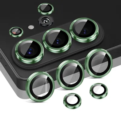 Produktbild von Kamera Linsenschutz Glas Set für Samsung Galaxy S26 Ultra Schutzglas Camera Linse Panzerfolie 9H Pastell Grün