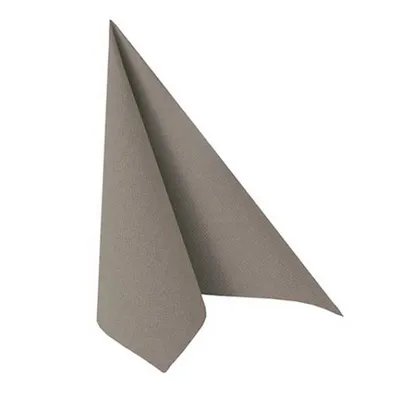Produktbild von 20 Servietten "ROYAL Collection" 1/4-Falz 33 cm x 33 cm grau