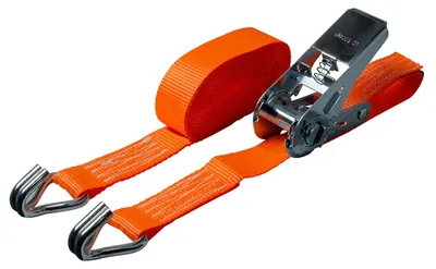 Zdjęcie produktu dla Delta – pas mocujący z zapadką – 25 mm x 5 m – 500 dan – pomarańczowy