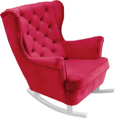 Produktbild von DomoHome Relaxsessel Armlehnensessel Armlehnen Fernsehsessel Loungesessel Polstersessel Couchsessel Armsessel Chair Wohnzimmersessel Ohrensessel | 102x81x95cm | Red_29837