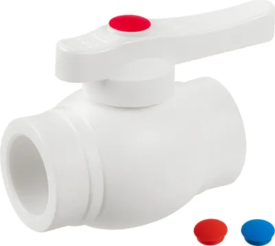 Produktbild von Ø 32mm, PPR Aqua Plus Kugelhahn zum Verschweißen in Weiß | Wasserrohr, Heizungsrohr Klimaleitung Fusiotherm