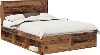 Obrázek produktu pro vidaXL Rám postele z regenerovaného dřeva 140 x 190 cm z masivního borovicového dřeva