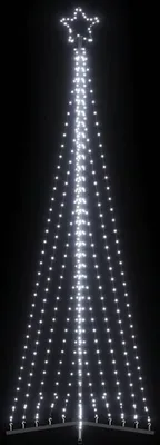 Image de vidaXL Sapin de Noël LED 495 LED blanc froid 300,5 cm