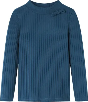 Produktbild von Cloris Designermöbel Kinder-Langarmshirt Rippstrick Marineblau 140 2024 Neu