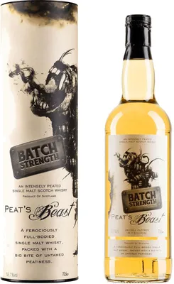 Produktbild von Peat's Beast Cask Strength Peated + Box 700ml 52,1% Vol.