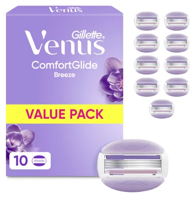 Immagine prodotto di Gillette Venus Comfortglide Breeze 10 confezioni di lame di ricarica da donna 3 lame rasoio