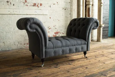 Productafbeelding van Design sofa, fauteuil, bank, hocker, gestoffeerd, ottoman, textiel, fluweel, voetenbank, bank, zitmeubel