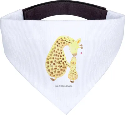 Produktbild von Mr. & Mrs. Panda Bandana Giraffe Kind - Weiß - Geschenk, Hunde Halstuch, Mutter, Dreieckstuch, Afrika, Tochter, Hundehalstuch, Mama, Lieblingsmensch, Sohn, Hund