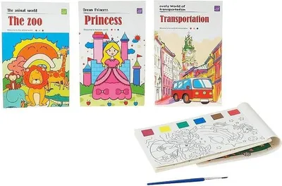Image de Tableau à colorier à l'eau avec des peintures MIX - ADAR