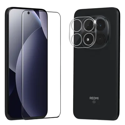 Produktbild von 1-Pack Xiaomi Redmi Note 15 Pro Plus 5G Displayschutzfolie & 1-Pack Kameraschutz - Gehärtetes Glas 9H - Super Qualität 3D