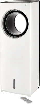 Der Unold AIR COOLER FRESH ist ein großer, weißer, rechteckiger flügelloser Ventilator mit einer run