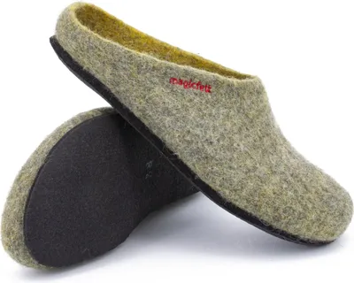Obrázok produktu pre Magicfelt domáce papuče 709 pre dámy a pánov – papuče vyrobené zo 100% merino vlny, Yellowstone, veľkosť 37