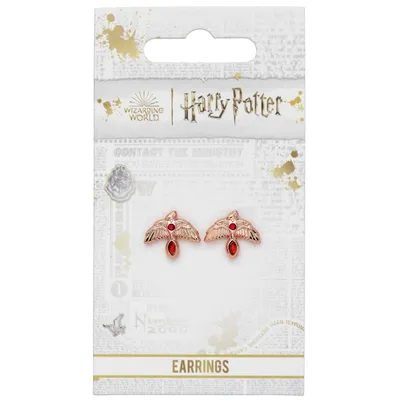 Zdjęcie produktu dla The Carat Shop - Premium Kolczyki Fawkes Rose inspirowane Harrym Potterem