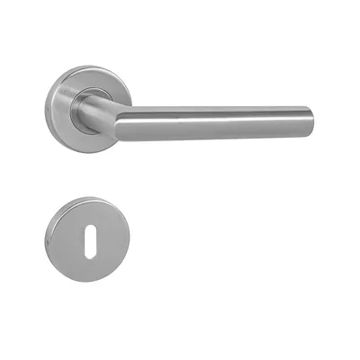 Obrázok produktu pre Kľučka na dvere SET MP - FAVORIT - R NEM - nerez matná kľučka/kľučka rozety BB