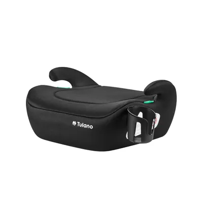 Image de Tulano Cabby 20 Noir – siège enfant i-Size R129, 125–150 cm, orienté vers l'avant, ceinture de sécurité, porte-gobelet, housse amovible