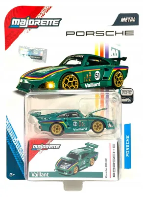 Produktbild von Majorette Porsche 953 K3 Deluxe Modellauto Metall Grün