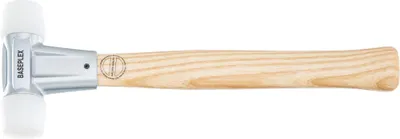 Productafbeelding van Halder Schonhammer Baseplex, lengte 280 mm, kopdiameter 30 mm, 360 g, wit - nylon - 3908030