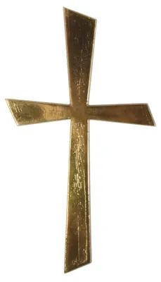 Obrázok produktu pre Rayher 31504000, Vosková forma s motívom kríža, zlatá, 10,5 x 5,5 cm, balenie obsahuje 1 kus