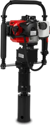 Produktbild von EBERTH Pfahlramme Zaunpfahl-Ramme Handramme Benzin 1,2PS 900W, 2x Rammloch Adapter, Max. Pfahldurchmesser 70mm, 2-Takt Motor, Einzylinder, 32ccm,